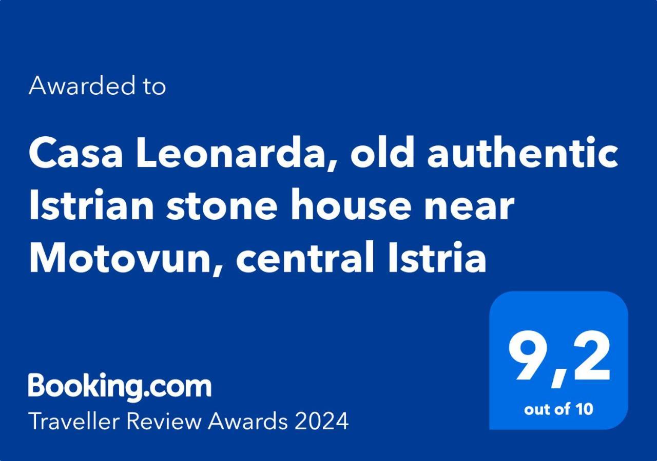 Casa Leonarda, Old Authentic Istrian Stone House Near Motovun, Central Istria Zamask 外观 照片
